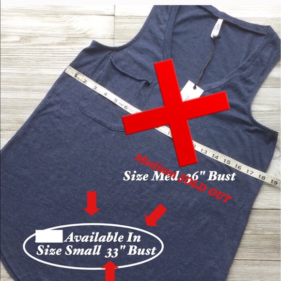 Z SUPPLY FITNESS Dk Blue Pocket Racer Burnout Tank - Picture 4 of 8